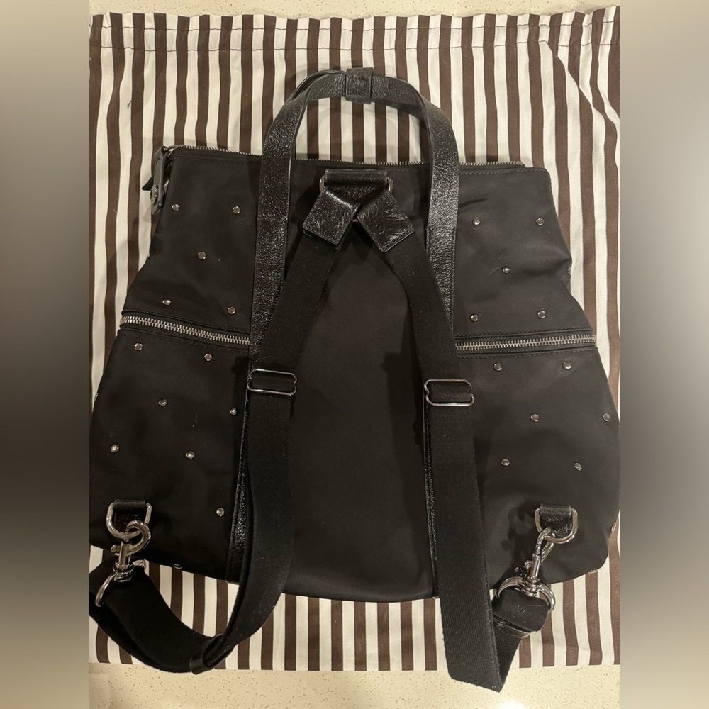 Henri Bendel Large Jetsetter Backpack Crossbody Studded - Picture 11 of 17